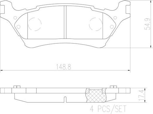 Brembo P24168N - Bremžu uzliku kompl., Disku bremzes www.autospares.lv