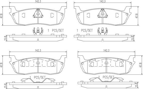 Brembo P24104N - Bremžu uzliku kompl., Disku bremzes www.autospares.lv