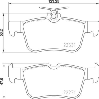 Brembo P 24 175 - Brake Pad Set, disc brake www.autospares.lv