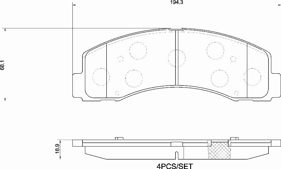 Brembo P 24 258 - Bremžu uzliku kompl., Disku bremzes www.autospares.lv