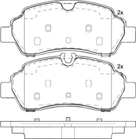 Brembo P 24 209 - Bremžu uzliku kompl., Disku bremzes autospares.lv