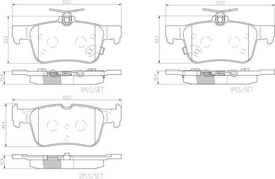 Brembo P24201N - Bremžu uzliku kompl., Disku bremzes www.autospares.lv