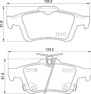 Brembo P 24 216 - Тормозные колодки, дисковые, комплект www.autospares.lv