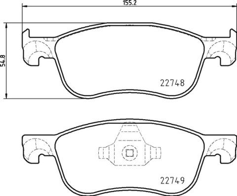 Brembo P 24 210 - Bremžu uzliku kompl., Disku bremzes www.autospares.lv