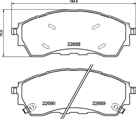 Brembo P 24 225 - Bremžu uzliku kompl., Disku bremzes autospares.lv