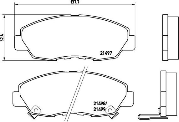 Brembo P 28 042 - Тормозные колодки, дисковые, комплект www.autospares.lv