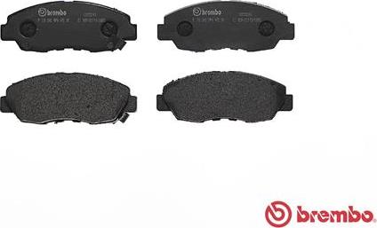 Brembo P 28 042 - Тормозные колодки, дисковые, комплект www.autospares.lv