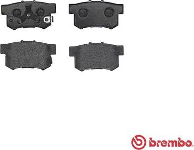 Brembo P 28 051 - Bremžu uzliku kompl., Disku bremzes www.autospares.lv