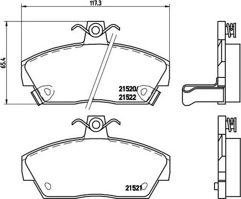 Brembo P 28 019 - Тормозные колодки, дисковые, комплект www.autospares.lv