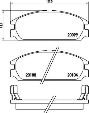 Brembo P 28 010 - Brake Pad Set, disc brake www.autospares.lv