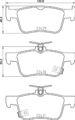 Brembo P 28 089 - Bremžu uzliku kompl., Disku bremzes www.autospares.lv