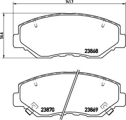 Brembo P 28 035X - Тормозные колодки, дисковые, комплект www.autospares.lv