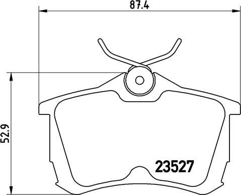 Brembo P 28 030 - Brake Pad Set, disc brake www.autospares.lv