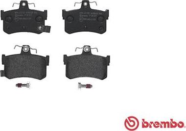 Brembo P 28 027 - Bremžu uzliku kompl., Disku bremzes www.autospares.lv