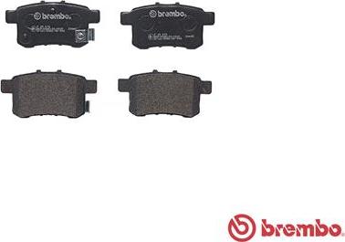 Brembo P 28 072 - Bremžu uzliku kompl., Disku bremzes www.autospares.lv