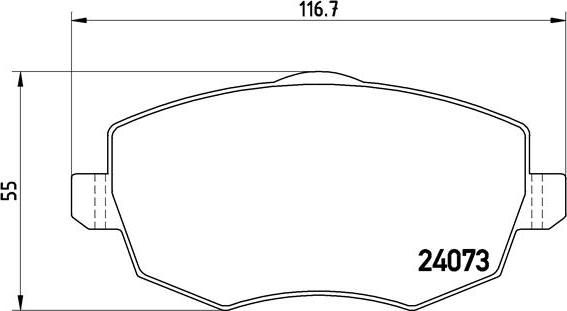 Brembo P 23 094 - Brake Pad Set, disc brake www.autospares.lv