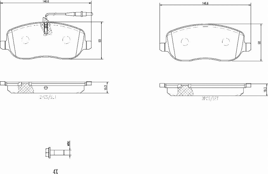 Brembo P23090N - Bremžu uzliku kompl., Disku bremzes www.autospares.lv