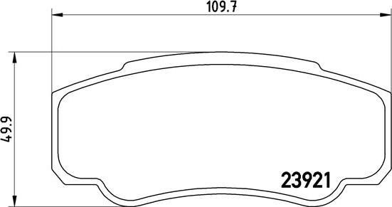 Brembo P 23 093 - Bremžu uzliku kompl., Disku bremzes autospares.lv