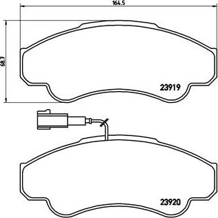 Brembo P 23 092 - Bremžu uzliku kompl., Disku bremzes autospares.lv