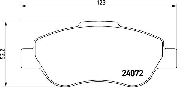 Brembo P 23 097 - Brake Pad Set, disc brake www.autospares.lv