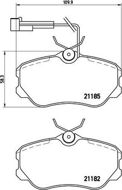 Brembo P 23 045 - Тормозные колодки, дисковые, комплект www.autospares.lv