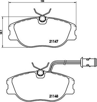 Brembo P 23 041 - Bremžu uzliku kompl., Disku bremzes autospares.lv