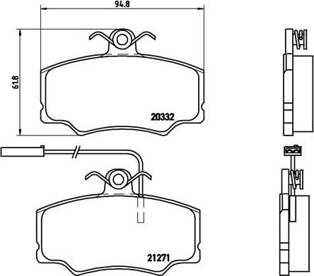 Brembo P 23 048 - Bremžu uzliku kompl., Disku bremzes www.autospares.lv