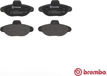 Brembo P 23 054 - Bremžu uzliku kompl., Disku bremzes autospares.lv