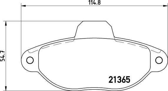 Brembo P 23 054 - Bremžu uzliku kompl., Disku bremzes autospares.lv