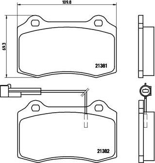 Brembo P 23 052 - Bremžu uzliku kompl., Disku bremzes autospares.lv