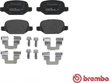 Brembo P 23 065 - Bremžu uzliku kompl., Disku bremzes www.autospares.lv