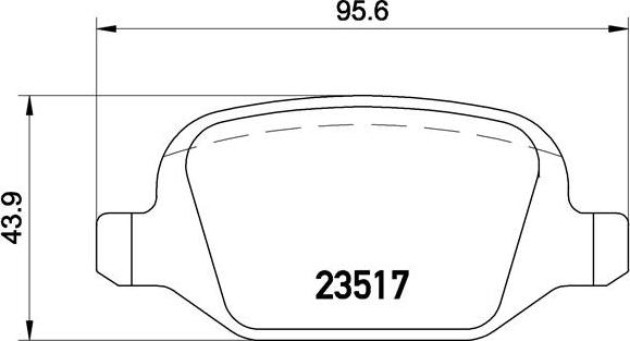 Brembo P 23 065 - Bremžu uzliku kompl., Disku bremzes autospares.lv