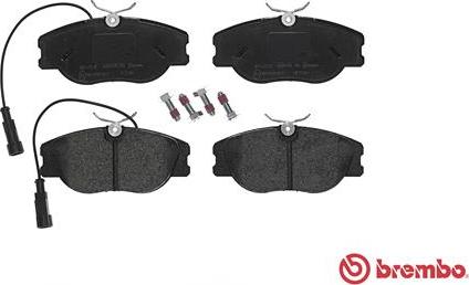 Brembo P 23 066 - Тормозные колодки, дисковые, комплект www.autospares.lv