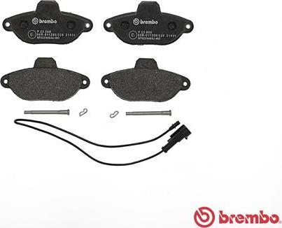 Brembo P 23 060 - Brake Pad Set, disc brake www.autospares.lv