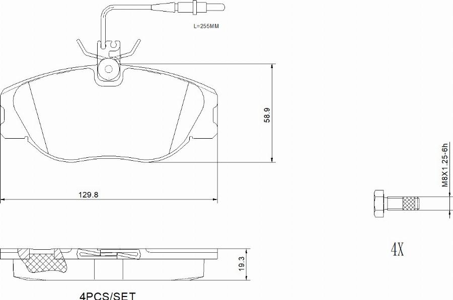 Brembo P23061N - Bremžu uzliku kompl., Disku bremzes www.autospares.lv