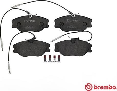 Brembo P 23 061 - Bremžu uzliku kompl., Disku bremzes www.autospares.lv