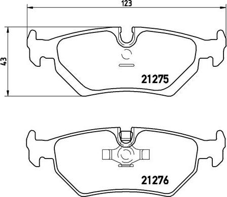 Brembo P 23 062 - Bremžu uzliku kompl., Disku bremzes www.autospares.lv