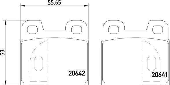 Brembo P 23 004 - Brake Pad Set, disc brake www.autospares.lv