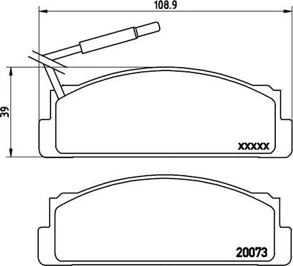 Brembo P 23 005 - Тормозные колодки, дисковые, комплект www.autospares.lv