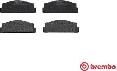 Brembo P 23 002 - Bremžu uzliku kompl., Disku bremzes www.autospares.lv