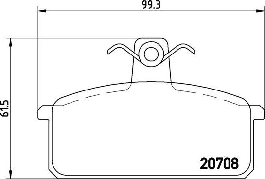 Brembo P 23 018 - Bremžu uzliku kompl., Disku bremzes autospares.lv