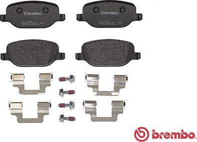 Brembo P 23 089 - Тормозные колодки, дисковые, комплект www.autospares.lv