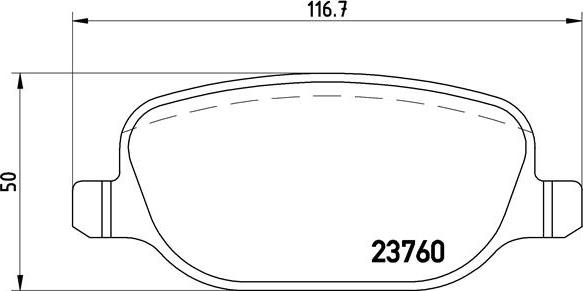 Brembo P 23 089 - Тормозные колодки, дисковые, комплект www.autospares.lv