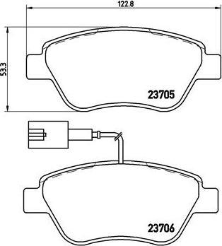 Brembo P 23 085 - Bremžu uzliku kompl., Disku bremzes www.autospares.lv