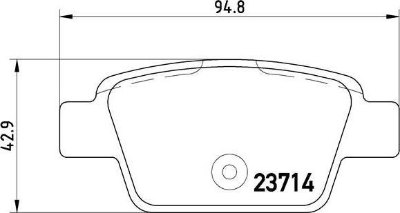 Brembo P 23 080 - Bremžu uzliku kompl., Disku bremzes www.autospares.lv