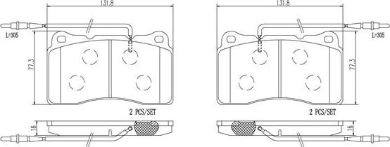 Brembo P23082N - Brake Pad Set, disc brake www.autospares.lv