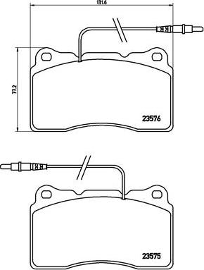 Brembo P 23 082 - Brake Pad Set, disc brake www.autospares.lv