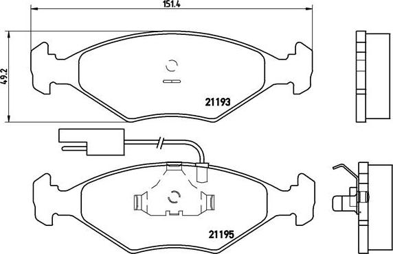 Brembo P 23 039 - Brake Pad Set, disc brake www.autospares.lv