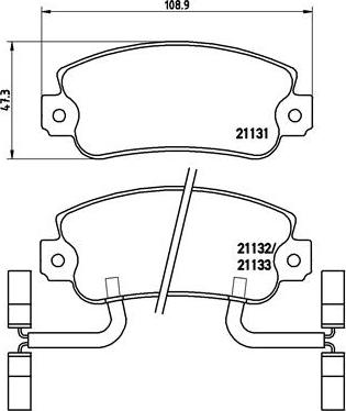 Brembo P 23 031 - Bremžu uzliku kompl., Disku bremzes autospares.lv