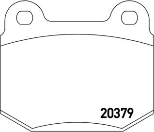 Brembo P 23 038 - Bremžu uzliku kompl., Disku bremzes www.autospares.lv